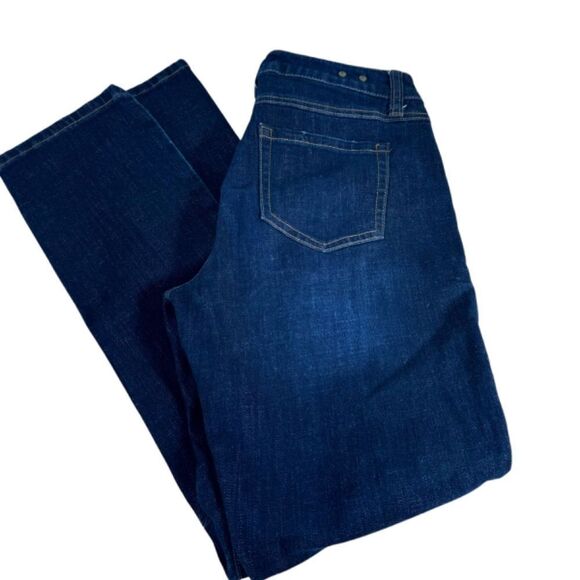 Cabi High Straight Leg Jeans Dark Wash Style 3386 Sz 4 - Picture 6 of 7